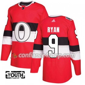 Adidas Maillot de Hockey Ottawa Senators Bobby Ryan 9 2017-2018 Rouge Classic Authentic - Enfant